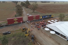 Inland Rail Sod Turning Corporate Event